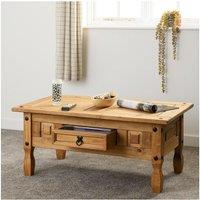 Seconique Corona 1 Drawer Coffee Table in Natural