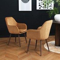 Home Garden Direct Muse - Accent Chair in Woven Yarn Fabric Upholstery in Orange