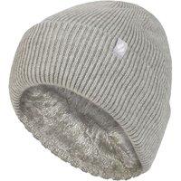 Heat Holders Women's Fleece Lined Ribbed Thermal Turnover Hat for Winter in Grey