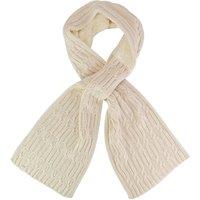Heat Holders Women's Luxury Fleece Winter Scarf Thermal Scarf for Cold Weather in Cream