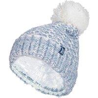 Heat Holders Women's Fleece Lined Cuffed Thermal Winter Bobble Hat with Pom Pom in Blue