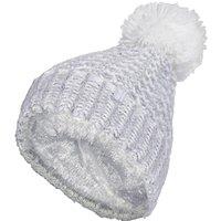 Heat Holders Women's Fleece Lined Cuffed Thermal Winter Bobble Hat with Pom Pom in Grey