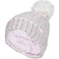 Heat Holders Women's Fleece Lined Cuffed Thermal Winter Bobble Hat with Pom Pom in Pink