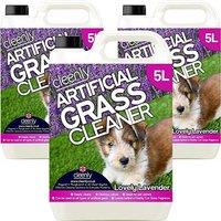 cleenly Artificial Grass Cleaner for Dogs Lavender 15L in Clear