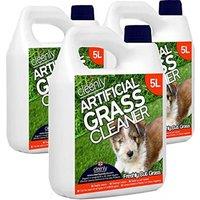 cleenly Artificial Grass Cleaner for Dogs Fresh Cut Grass 15L in Clear