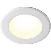 Nordlux Modern Indoor Downlight White Plastic Intergrated LED Insulation Safe - Mains Powered, IP20