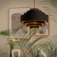 ValueLights Sette Black Ceiling Pendant Shade