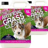 cleenly Artificial Grass Cleaner for Dogs Floral 10L in Clear
