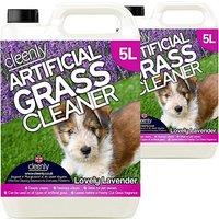 cleenly Artificial Grass Cleaner for Dogs Lavender 10L in Clear