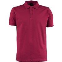TEE JAYS Men's Luxury Stretch Short Sleeve Polo Shirt in Wine | Size: XL