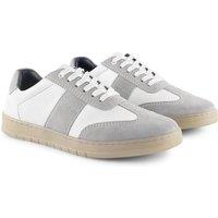 Silver Street London Men's Polar Leather Casual Trainers in White | Size: 7