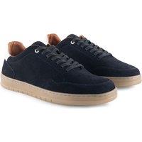 Silver Street London Men's Lucano Suede Leather Casual Trainers in Navy | Size: 8