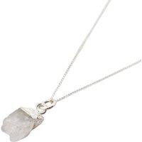 Harfi Women's Raw Moonstone Sterling Silver June Birthstone Necklace | Size: 18 inches