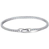 Harfi Women's Diamond Gemstone Sterling Silver Tennis Bracelet | Size: 18 cm