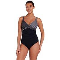 Zoggs Women's Mystery Classicback One Piece Swimsuit in Black | Size: 8