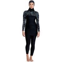 Zoggs Women's Modesty Suit Band Cut One Piece Swimsuit in Black | Size: 20