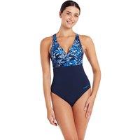 Sapphire Ruch Crossback Swimsuit