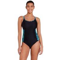 Zoggs Women's Multiway 1 piece - Ecolast One Piece Swimsuit in Black | Size: 8