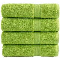 Berkfield Home Premium Shower Towels SOLUND 4 pcs Apple Green 70x140 cm 600 gsm