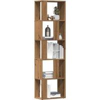 Berkfield Home Book Cabinet Artisan Oak 45x24x159 cm Engineered Wood in Brown | Size: 45 x 24 x 159 cm