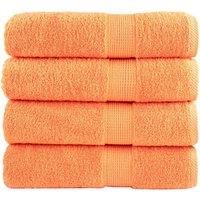 Berkfield Home Premium Shower Towels SOLUND 4 pcs Orange 70x140 cm 600 gsm