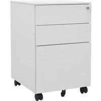 Berkfield Home Mobile File Cabinet Light Grey 39x45x60 cm Steel | Size: 39 x 45 x 60 cm