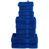 Berkfield Home 12 Piece Premium Towel Set SOLUND Blue 600 gsm