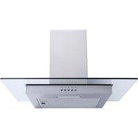 SIA 60cm Glass Stainless Steel Cooker Hood Extractor Fan - FL60SS in Silver