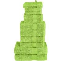 Berkfield Home 12 Piece Premium Towel Set SOLUND Green 600 gsm