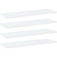 Berkfield Home Bookshelf Boards 4 pcs White 60x20x1.5 cm Engineered Wood