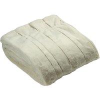 Paoletti Empress Faux Fur Throw in Cream | Size: 130 cm x 180 cm