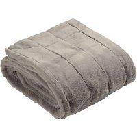 Paoletti Empress Faux Fur Throw in Light Grey | Size: 140 cm x 200 cm