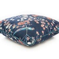 The Lyndon Company Nightbird Filled 50cm x 50cm Square Cushion | Size: 50 cm x 50 cm