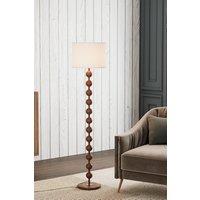 Modern Chinese-Inspired Standing Floor Lamp with Fabric lampshade and Metal Base