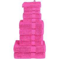 Berkfield Home 12 Piece Premium Towel Set SOLUND Pink 600 gsm