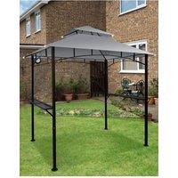 Groundlevel Premium Outdoor BBQ Gazebo in Grey