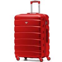 Flight Knight 25 Medium Suitcase Check-in Hold Luggage Hard Shell 4 Wheels TSA Lock in Red | Size: Cabin