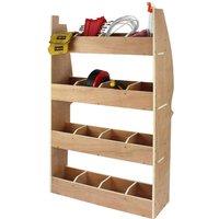 Monstershop Nissan Primastar Plywood Van Racking Unit in Terracotta