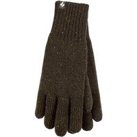 Heat Holders Men's Winter Warm Soft Fleece Lined Thermal Gloves in Khaki | Size: S/M