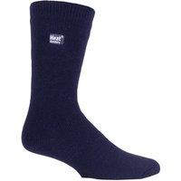 Heat Holders Men's 3 Pairs Thin Lightweight Thermal Dress Socks for Winter in Navy | Size: 6-11