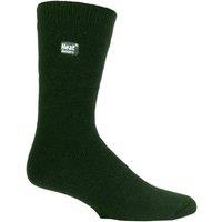 Heat Holders Men's 3 Pairs Thin Lightweight Thermal Dress Socks for Winter in Green | Size: 6-11