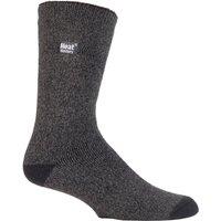 Heat Holders Men's 3 Pairs Thin Lightweight Thermal Dress Socks for Winter in Grey | Size: 6-11