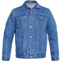 D555 Men's London Trucker Denim Jacket in Light Stone | Size: XL
