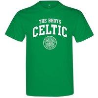 Celtic FC Men's The Bhoys Crest T-Shirt in Green | Size: Small