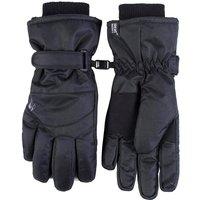 Heat Holders Men's Warm Padded Waterproof Insulated Thermal Ski Gloves in Black | Size: S/M