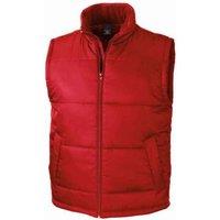 Result Core Men's Padded Body Warmer in Red | Size: Small