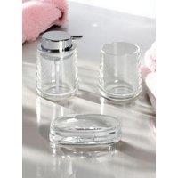 Showerdrape Clarion Clear Acrylic 3 Piece Bathroom Accessory Set
