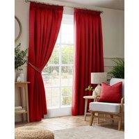 Luxury Living Adi Lined Pencil Pleat Curtains in Red | Size: 117 cm width x 137 cm drop