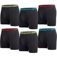 Stretch Contrast Waistband Boxer Shorts (Pack of 6)