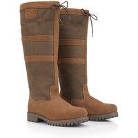 CATESBY ENGLAND Women's Burghley Leather Tall Country Boots in Light Brown | Size: 6